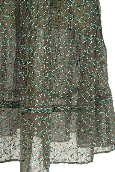 HIROKO BIS（ヒロコビス）の古着「刺繍総柄ノースリシアーワンピース（ワンピース・チュニック）」大画像５へ