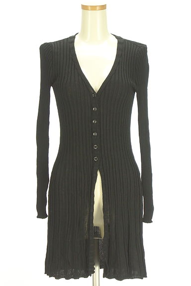 HIROKO BIS（ヒロコビス）の古着「リブニットカーディガン（カーディガン・ボレロ）」大画像１へ