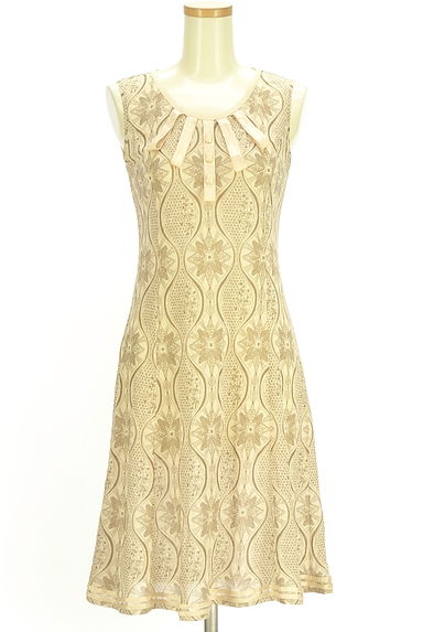 HIROKO BIS（ヒロコビス）の古着「膝丈柄フレアワンピース（カットソー・プルオーバー）」大画像１へ