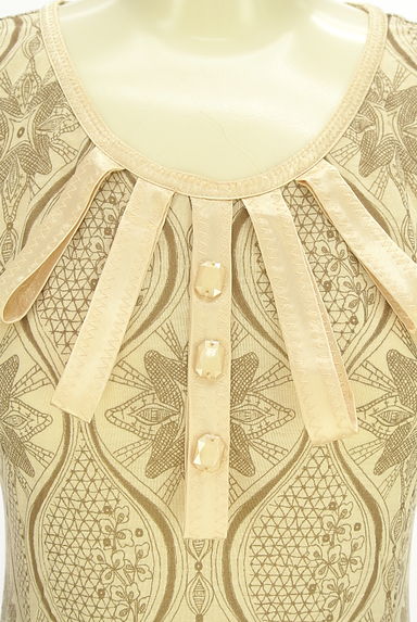 HIROKO BIS（ヒロコビス）の古着「膝丈柄フレアワンピース（カットソー・プルオーバー）」大画像４へ