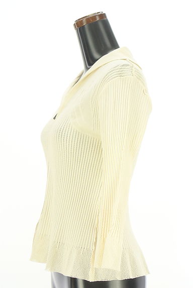 クリックで大画像表示 HIROKO BIS(ヒロコビス)の古着「+RICO HIROKO BIS 7分袖メッシュニットカーデ(カーディガン・ボレロ)」大画像3へ