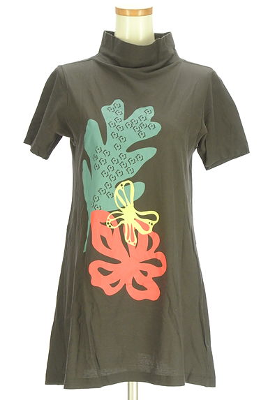 HIROKO KOSHINO（ヒロココシノ）の古着「HIROKO KOSHINO TRUNK カラープリントチュニックカットソー（カットソー・プルオーバー）」大画像１へ