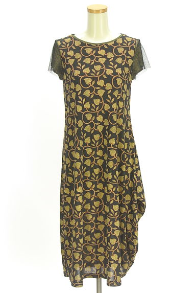 HIROKO KOSHINO（ヒロココシノ）の古着「チュール袖ミモレワンピース（ワンピース・チュニック）」大画像１へ