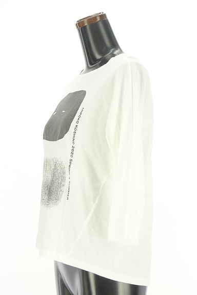 HIROKO KOSHINO（ヒロココシノ）の古着「ドルマン8分袖プリントTシャツ（Ｔシャツ）」大画像３へ