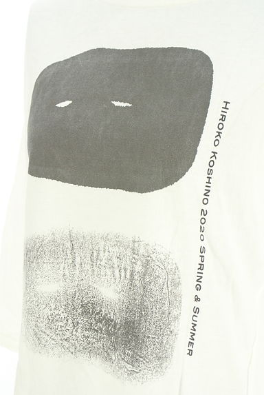 HIROKO KOSHINO（ヒロココシノ）の古着「ドルマン8分袖プリントTシャツ（Ｔシャツ）」大画像４へ