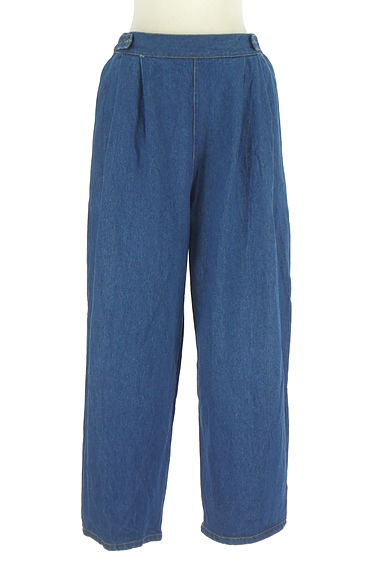 Samansa Mos2（サマンサモスモス）の古着「タックワイドテーパードデニム（デニムパンツ）」大画像１へ