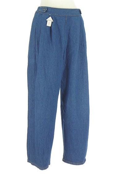 Samansa Mos2（サマンサモスモス）の古着「タックワイドテーパードデニム（デニムパンツ）」大画像４へ