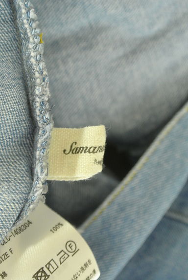 Samansa Mos2（サマンサモスモス）の古着「ワイドデニムグルカパンツ（デニムパンツ）」大画像６へ