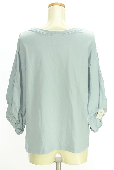 Samansa Mos2（サマンサモスモス）の古着「タックボリューム袖ロゴトップス（カットソー・プルオーバー）」大画像４へ