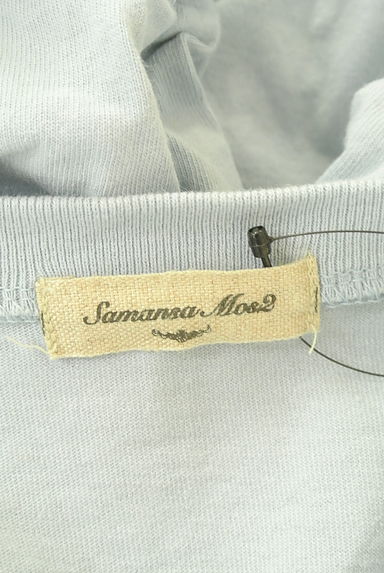 Samansa Mos2（サマンサモスモス）の古着「タックボリューム袖ロゴトップス（カットソー・プルオーバー）」大画像６へ