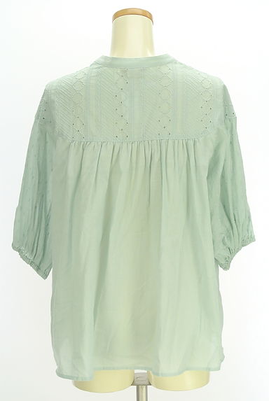 Samansa Mos2（サマンサモスモス）の古着「レース切替五分袖ブラウス（ブラウス）」大画像２へ