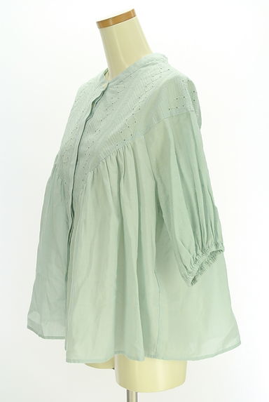 Samansa Mos2（サマンサモスモス）の古着「レース切替五分袖ブラウス（ブラウス）」大画像３へ