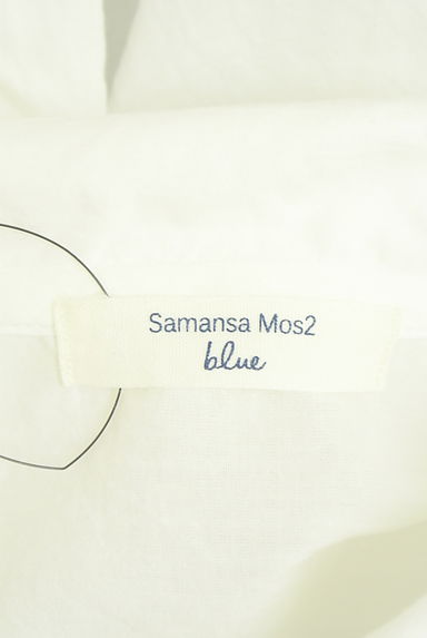 Samansa Mos2（サマンサモスモス）の古着「Samansa Mos2 blue カットワーク刺繍ブラウス（ブラウス）」大画像６へ