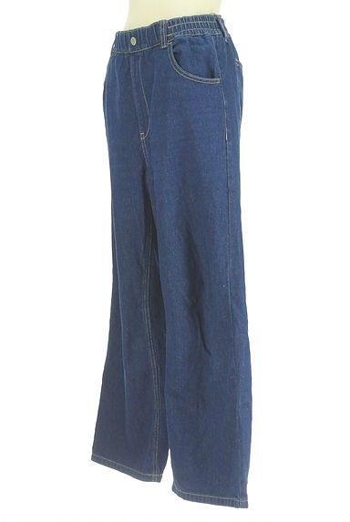Samansa Mos2（サマンサモスモス）の古着「Samansa Mos2 blue ストレートデニムパンツ（デニムパンツ）」大画像３へ