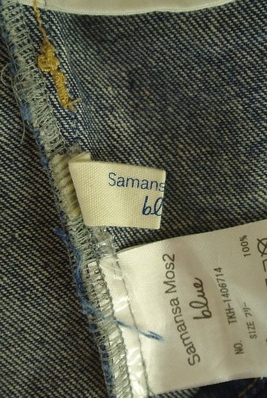 Samansa Mos2（サマンサモスモス）の古着「Samansa Mos2 blue ストレートデニムパンツ（デニムパンツ）」大画像６へ