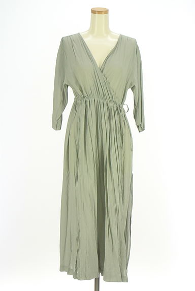 Samansa Mos2（サマンサモスモス）の古着「Samansa Mos2 blue カシュクールシアーカーディガン（カーディガン・ボレロ）」大画像１へ