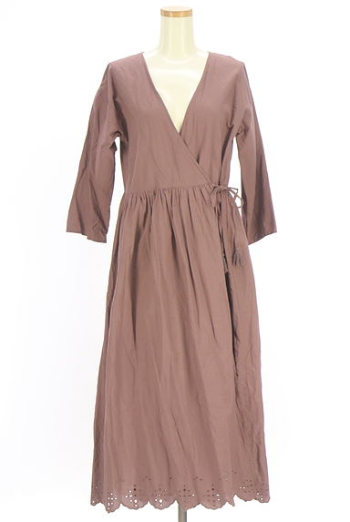 Samansa Mos2（サマンサモスモス）の古着「Samansa Mos2 blue カシュクールロングカーディガン（カーディガン・ボレロ）」大画像１へ