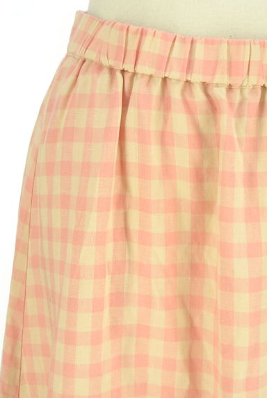 Samansa Mos2（サマンサモスモス）の古着「チェックロングフレアスカート（ロングスカート・マキシスカート）」大画像４へ