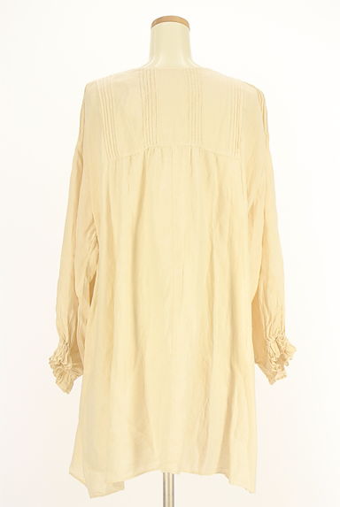 Samansa Mos2（サマンサモスモス）の古着「オーバーサイズリネンシャツチュニック（ワンピース・チュニック）」大画像２へ