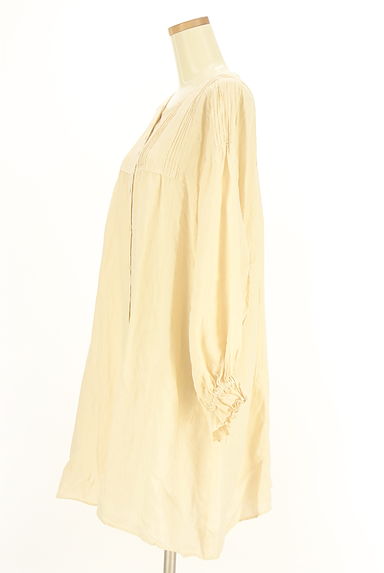 Samansa Mos2（サマンサモスモス）の古着「オーバーサイズリネンシャツチュニック（ワンピース・チュニック）」大画像３へ