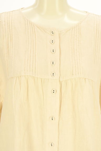 Samansa Mos2（サマンサモスモス）の古着「オーバーサイズリネンシャツチュニック（ワンピース・チュニック）」大画像４へ