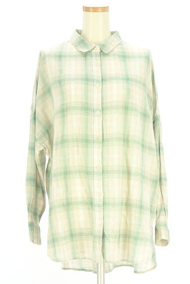 Samansa Mos2（サマンサモスモス）の古着「チェック柄シャツ（ブラウス）」大画像１へ