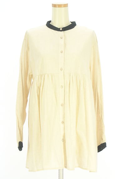 Samansa Mos2（サマンサモスモス）の古着「バンドカラーシャツチュニック（ワンピース・チュニック）」大画像１へ