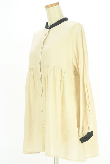 Samansa Mos2（サマンサモスモス）の古着「バンドカラーシャツチュニック（ワンピース・チュニック）」大画像３へ