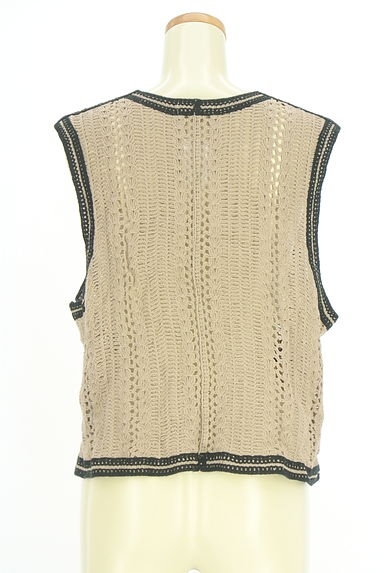 クリックで大画像表示 Samansa Mos2(サマンサモスモス)の古着「花刺繍ニットベスト(ベスト・ジレ)」大画像2へ