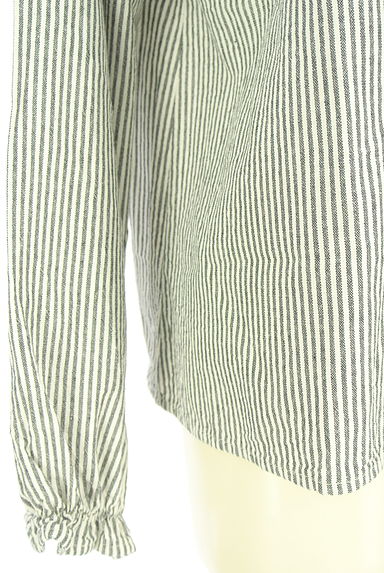 Samansa Mos2（サマンサモスモス）の古着「レース襟ストライプ柄ブラウス（ブラウス）」大画像５へ