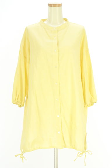 Samansa Mos2（サマンサモスモス）の古着「バンドカラーシャツ（ブラウス）」大画像１へ