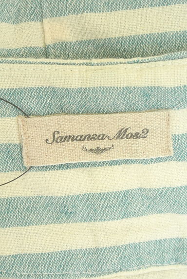 Samansa Mos2（サマンサモスモス）の古着「ボーダー柄カットソー（カットソー・プルオーバー）」大画像６へ