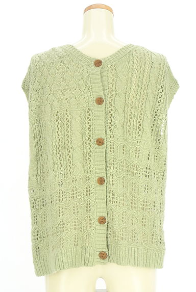 Samansa Mos2（サマンサモスモス）の古着「パッチワークニットベスト（ベスト・ジレ）」大画像２へ