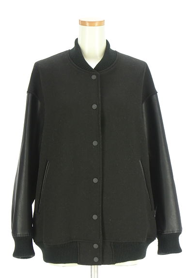 SHIPS（シップス）の古着「SHIPS any エコレザースリーブブルゾン（ブルゾン・スタジャン）」大画像１へ