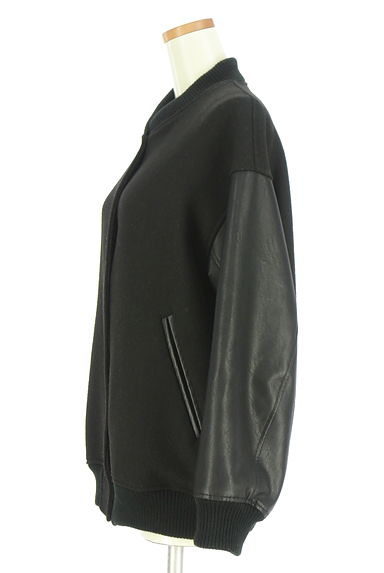 SHIPS（シップス）の古着「SHIPS any エコレザースリーブブルゾン（ブルゾン・スタジャン）」大画像３へ