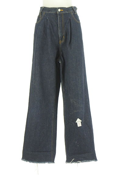 MOUSSY（マウジー）の古着「カットオフタックワイドデニム（デニムパンツ）」大画像４へ
