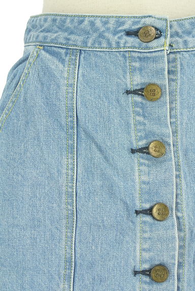 MOUSSY（マウジー）の古着「フロントボタンデニムミニスカート（ミニスカート）」大画像４へ