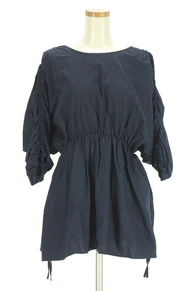 MOUSSY（マウジー）の古着「背中Vネックギャザーカットソー（カットソー・プルオーバー）」大画像５へ