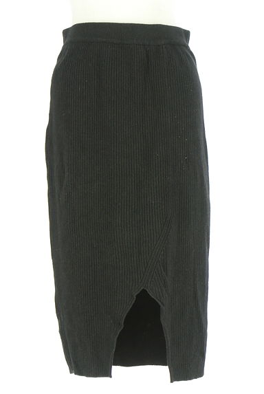MOUSSY（マウジー）の古着「膝下丈リブニットタイトスカート（スカート）」大画像１へ