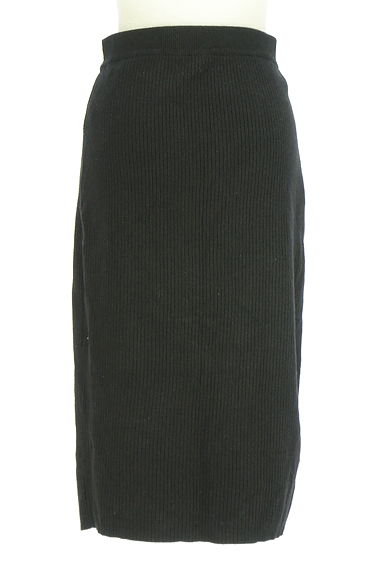 MOUSSY（マウジー）の古着「膝下丈リブニットタイトスカート（スカート）」大画像２へ