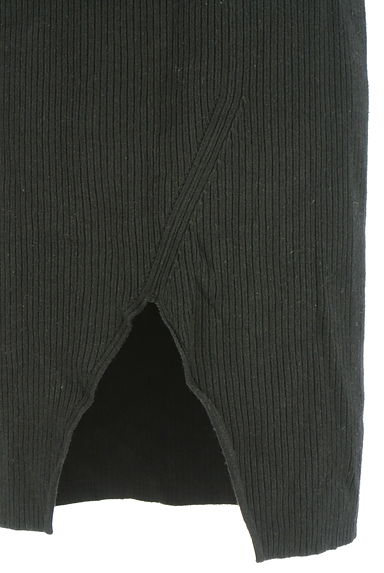 MOUSSY（マウジー）の古着「膝下丈リブニットタイトスカート（スカート）」大画像４へ