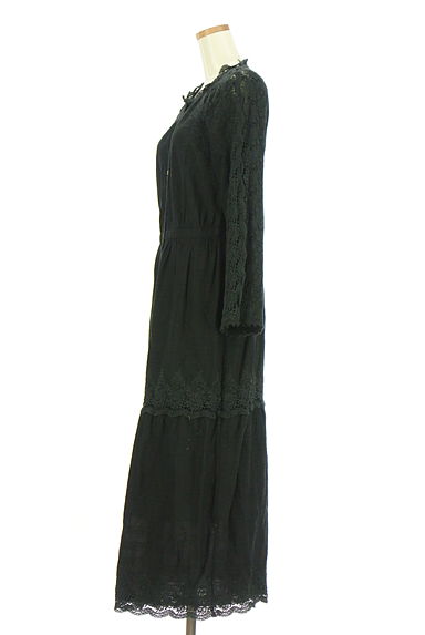 MOUSSY（マウジー）の古着「刺繍レース入りシャツワンピース（ワンピース・チュニック）」大画像３へ