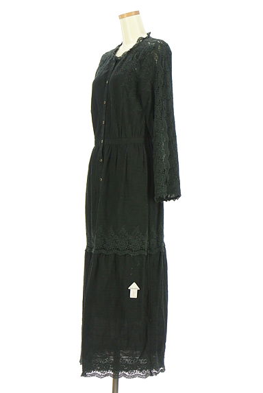MOUSSY（マウジー）の古着「刺繍レース入りシャツワンピース（ワンピース・チュニック）」大画像４へ