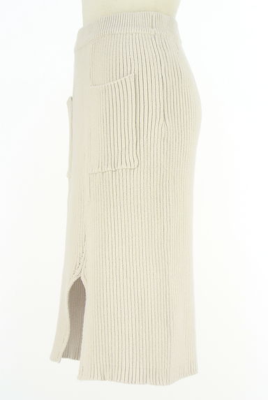 MOUSSY（マウジー）の古着「膝下丈リブニットタイトスカート（スカート）」大画像３へ