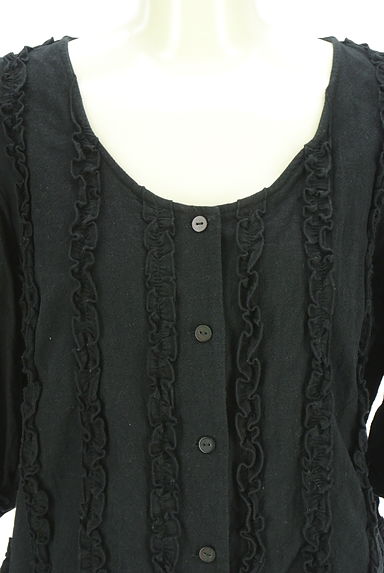 MOUSSY（マウジー）の古着「6分袖フリルブラウス（ブラウス）」大画像４へ