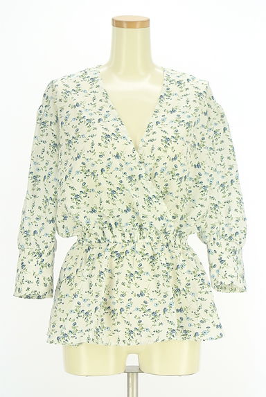 MOUSSY（マウジー）の古着「小花柄カシュクールカットソー（カットソー・プルオーバー）」大画像１へ