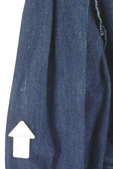 クリックで大画像表示 MOUSSY(マウジー)の古着「ノーカラーデニムジャケット(ジャケット)」大画像5へ