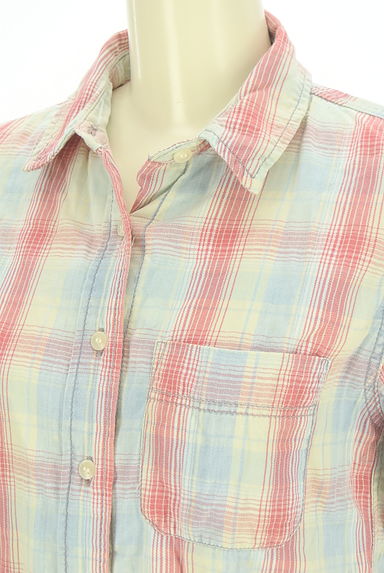 クリックで大画像表示 MOUSSY(マウジー)の古着「チェック柄シャツ(カジュアルシャツ)」大画像4へ