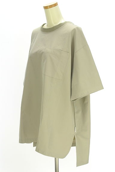 WILLFULLY（ウィルフリー）の古着「オーバーサイズナイロン混カットソー（カットソー・プルオーバー）」大画像３へ