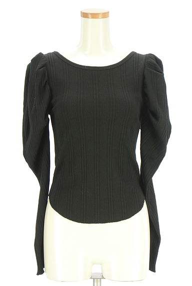 MOUSSY（マウジー）の古着「パワーショルダーリブカットソー（カットソー・プルオーバー）」大画像１へ